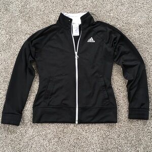 Adidas Women's Black and White Track Jacket